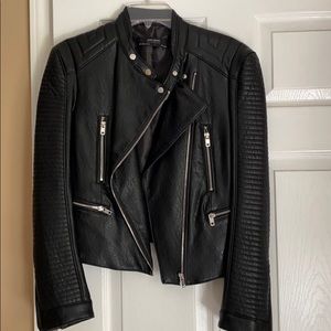 Zara faux leather moto jacket.. never worn